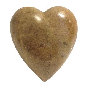 Heart Shape Green Soapstone Natural Rock Rustic Stone Home Decor Paperweight